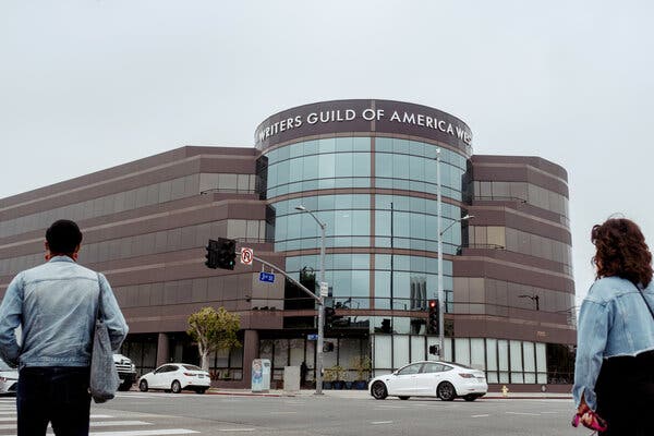 The headquarters building of the Writers Guild of America West.